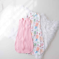 Dreamy days pink dream swaddle and the pink coral dream swaddle