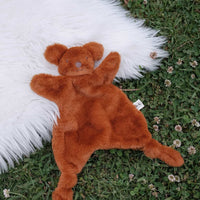 Dreamy days brown bear comforter on grass