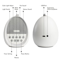 Dream Pod baby and adult white noise machine features